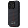 Red Bull iPhone 15 Pro - Carbon Fiber Power Bar - MagSafe Σκληρή Θήκη με Πλαίσιο Σιλικόνης - Black - RBHMP15L24CFGSMK