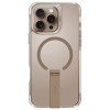 Uniq iPhone 16 Pro Max Eleva MagSafe Σκληρή Θήκη με Πλαίσιο Σιλικόνης και Stand - Taupe Gold