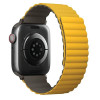 UNIQ Λουράκι Apple Watch 2 / 3 / 4 / 5 / 6 / 7 / 8 / 9 / SE / ULTRA 1 / ULTRA 2 - 42 / 44 / 45 / 49 mm Revix Μαγνητικό Σιλικόνης Διπλής Όψης - Mustard / Khaki