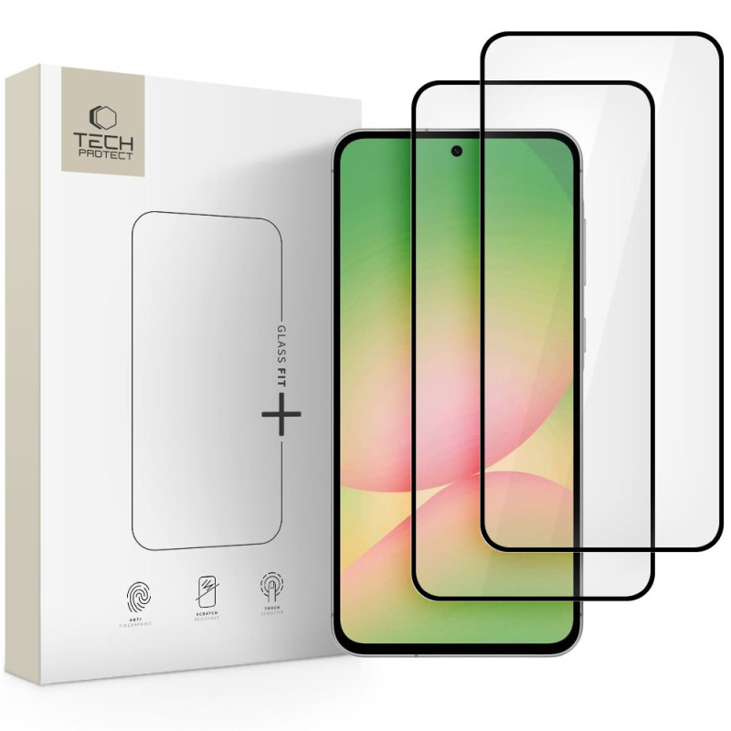Tech-Protect Samsung Galaxy A36 5G / Samsung Galaxy A56 5G - Glass Fit+ 9H 0.3mm Αντιχαρακτικό Γυαλί Οθόνης - 2 Τεμάχια - Διάφανα