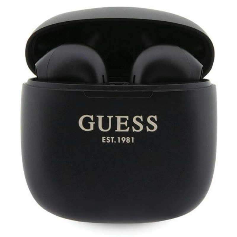 Guess TWS Classic EST Logo - Bluetooth 5.3 - Ασύρματα ακουστικά για Κλήσεις / Μουσική - Black Guess TWS Classic EST Logo - Bluetooth 5.3 - Ασύρματα ακουστικά για Κλήσεις / Μουσική - Black