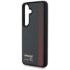 Red Bull Samsung Galaxy S25 Plus - Real Carbon Fiber Powerbar - MagSafe Σκληρή Θήκη με Πλαίσιο Σιλικόνης - Black - RBHMS25M24CFGSMK