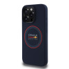 Red Bull iPhone 15 Pro - Silicone Red Ring - MagSafe Σκληρή Θήκη με Πλαίσιο Σιλικόνης - Navy - RBHMP15L24SIILVR