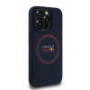 Red Bull iPhone 15 Pro - Silicone Red Ring - MagSafe Σκληρή Θήκη με Πλαίσιο Σιλικόνης - Navy - RBHMP15L24SIILVR