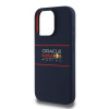 Red Bull iPhone 15 Pro - Silicone Horizontal Logo - MagSafe Σκληρή Θήκη με Πλαίσιο Σιλικόνης - Navy - RBHMP15L24SIHSRV