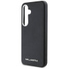 Karl Lagerfeld Samsung Galaxy S25 Plus - Saffiano Full Wrapped Elongated Metal Logo - MagSafe Σκληρή Θήκη με Επένδυση Συνθετικού Δέρματος και Πλαίσιο Σιλικόνης - Black - KLHMS25MPSAFWMCK