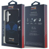 Red Bull Samsung Galaxy S25 - Two Bulls Logo - MagSafe Σκληρή Θήκη με Πλαίσιο Σιλικόνης - Navy - RBHMS25S24HIDBV