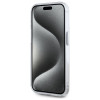 Karl Lagerfeld iPhone 15 Pro Max - IML Metal Karl and Choupette Head - Σκληρή Θήκη με Πλαίσιο Σιλικόνης και MagSafe -White - KLHMP15XHLSKCH
