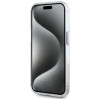 Karl Lagerfeld iPhone 15 Pro - IML Metal Karl Head - MagSafe Σκληρή Θήκη με Πλαίσιο Σιλικόνης - White - KLHMP15LHLSKIH
