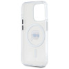 Karl Lagerfeld iPhone 15 Pro - IML Metal Karl Head - MagSafe Σκληρή Θήκη με Πλαίσιο Σιλικόνης - White - KLHMP15LHLSKIH