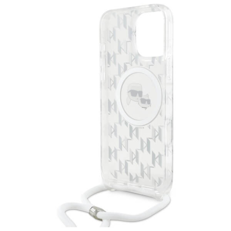 Karl Lagerfeld iPhone 16 Pro Max - IML Crossbody Monogram Karl and Choupette Head - MagSafe Σκληρή Θήκη με Πλαίσιο Σιλικόνης και Λουράκι - Διάφανη - KLHMP16XHCKCKLCT Karl Lagerfeld iPhone 16 Pro Max - IML Crossbody Monogram Karl and Choupette Head - MagSafe Σκληρή Θήκη με Πλαίσιο Σιλικόνης και Λουράκι - Διάφανη - KLHMP16XHCKCKLCT