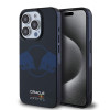 Red Bull iPhone 15 Pro - IML Two Bulls - MagSafe Σκληρή Θήκη με Πλαίσιο Σιλικόνης - Navy - RBHMP15L24HIDBV