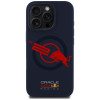 Red Bull iPhone 16 Pro - HC Silicone ORBR20 Logo Red Lining - MagSafe Σκληρή Θήκη με Πλαίσιο Σιλικόνης - Navy Blue - RBHMP16L24SIOLVR