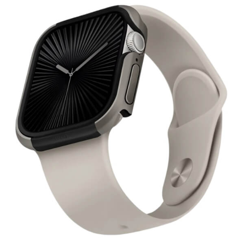 UNIQ Θήκη Apple Watch 46MM Valencia Hybrid - Titanium Silver