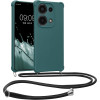 KW Xiaomi Redmi Note 13 Pro 4G Θήκη Σιλικόνης TPU με Λουράκι - Petrol