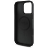 Guess iPhone 16 Pro Max - HC PU 4G Small 4G and Classic - MagSafe Σκληρή Θήκη με Επένδυση από Οικολογικό Δέρμα - Black - GUHMP16XP4SM4MK