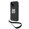 DKNY iPhone 15 Plus - Wrist Strap Stock Logo - Σκληρή Θήκη με Επένδυση Συνθετικού Δέρματος με Λουράκι - Black DKNY iPhone 15 Plus - Wrist Strap Stock Logo - Σκληρή Θήκη με Επένδυση Συνθετικού Δέρματος με Λουράκι - Black