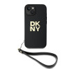 DKNY iPhone 15 Plus - Wrist Strap Stock Logo - Σκληρή Θήκη με Επένδυση Συνθετικού Δέρματος με Λουράκι - Black DKNY iPhone 15 Plus - Wrist Strap Stock Logo - Σκληρή Θήκη με Επένδυση Συνθετικού Δέρματος με Λουράκι - Black