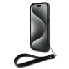 DKNY iPhone 15 Plus - Wrist Strap Stock Logo - Σκληρή Θήκη με Επένδυση Συνθετικού Δέρματος με Λουράκι - Black DKNY iPhone 15 Plus - Wrist Strap Stock Logo - Σκληρή Θήκη με Επένδυση Συνθετικού Δέρματος με Λουράκι - Black
