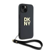 DKNY iPhone 15 Plus - Wrist Strap Stock Logo - Σκληρή Θήκη με Επένδυση Συνθετικού Δέρματος με Λουράκι - Black DKNY iPhone 15 Plus - Wrist Strap Stock Logo - Σκληρή Θήκη με Επένδυση Συνθετικού Δέρματος με Λουράκι - Black