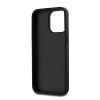 DKNY iPhone 15 Pro Max - Wrist Strap Stock Logo - Σκληρή Θήκη με Επένδυση Συνθετικού Δέρματος με Λουράκι - Black
