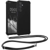 KW Samsung Galaxy A25 5G Θήκη Σιλικόνης TPU με Λουράκι - Black