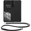KW Samsung Galaxy A25 5G Θήκη Σιλικόνης TPU με Λουράκι - Black