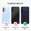 KW Samsung Galaxy A25 5G Θήκη Σιλικόνης TPU με Λουράκι - Black