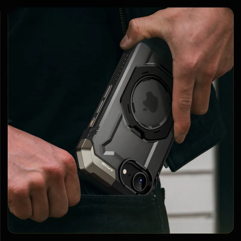 Supcase iPhone 16e UB Grip Mag Σκληρή Θήκη με MagSafe και Stand - Black Supcase iPhone 16e UB Grip Mag Σκληρή Θήκη με MagSafe και Stand - Black