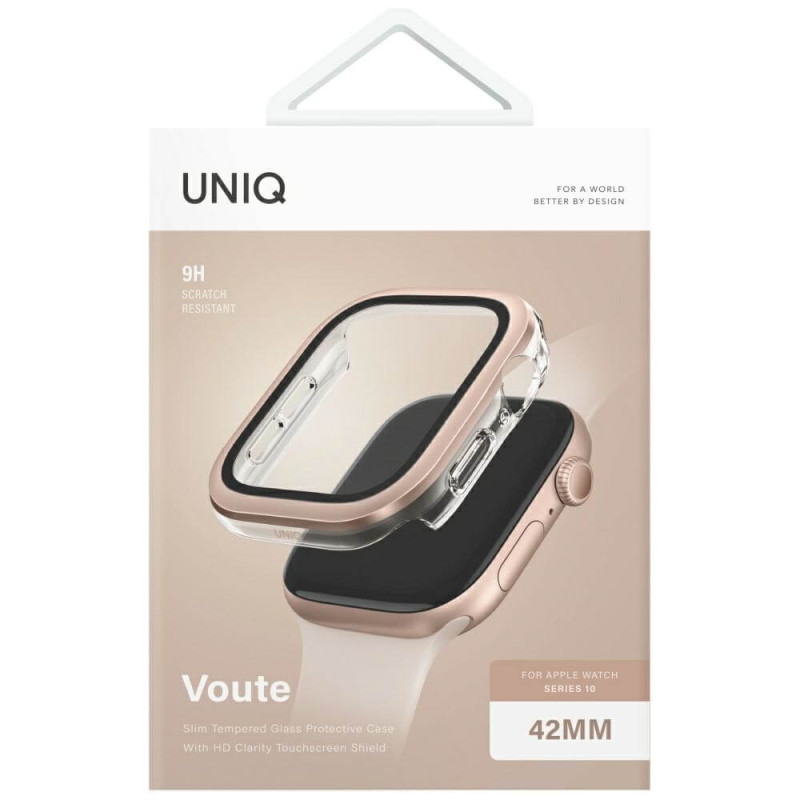 UNIQ Θήκη Apple Watch 10 - 42 mm Voute με Προστασία Οθόνης - Rose Gold UNIQ Θήκη Apple Watch 10 - 42 mm Voute με Προστασία Οθόνης - Rose Gold
