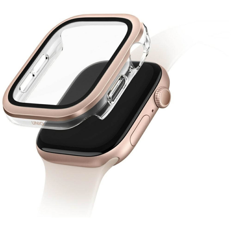 UNIQ Θήκη Apple Watch 10 - 46 mm Voute με Προστασία Οθόνης - Rose Gold