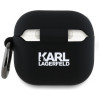Karl Lagerfeld AirPods 4 Θήκη Σιλικόνης - Silicone Choupette Head 3D - Black