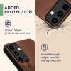 KW Samsung Galaxy A55 5G Θήκη από Φυσικό Ξύλο - Design Rising Sun - Dark Brown