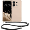 KW Xiaomi Redmi Note 13 Pro 5G / Poco X6 5G Θήκη Σιλικόνης TPU με Λουράκι - Cream