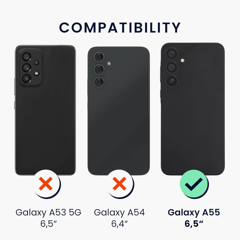 KW Samsung Galaxy A55 5G Θήκη Σιλικόνης TPU με Λουράκι - Black KW Samsung Galaxy A55 5G Θήκη Σιλικόνης TPU με Λουράκι - Black