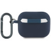 Red Bull AirPods Pro 2 Θήκη από Σκληρό Πλαστικό και Σιλικόνη - Silicone Logo and Lines - Navy Blue