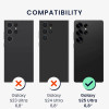 KW Samsung Galaxy S25 Ultra Θήκη από Φυσικό Ξύλο και Carbon - Dark Brown / Black
