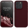 KW iPhone 15 Pro Θήκη Σιλικόνης Rubberized TPU - Bordeaux Purple