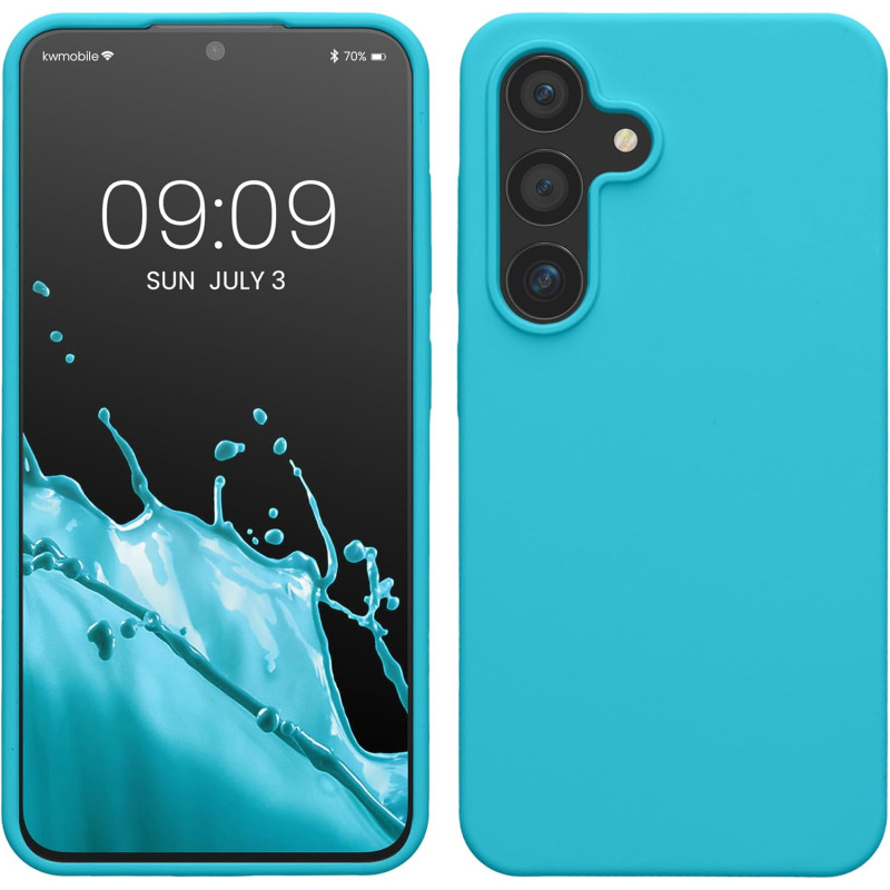 KW Samsung Galaxy S24 Θήκη Σιλικόνης Rubberized TPU - Cool Glacier