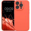 KW iPhone 15 Pro Θήκη Σιλικόνης Rubberized TPU - Luminous Coral