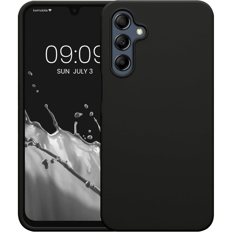 KW Samsung Galaxy A16 4G / A16 5G Θήκη Σιλικόνης Rubberized TPU - Black