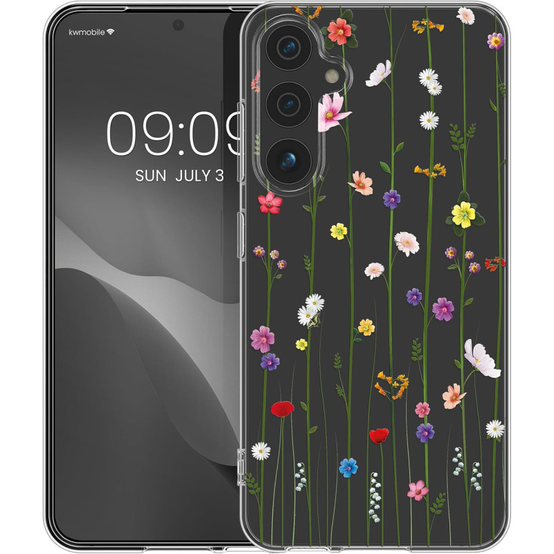 KW Samsung Galaxy A55 5G Λεπτή Θήκη Σιλικόνης TPU - Design Wild Flowers Tendril - Multicoloured / Διάφανη KW Samsung Galaxy A55 5G Λεπτή Θήκη Σιλικόνης TPU - Design Wild Flowers Tendril - Multicoloured / Διάφανη