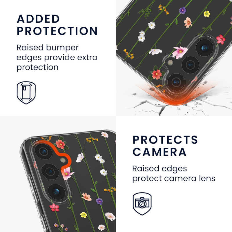 KW Samsung Galaxy A55 5G Λεπτή Θήκη Σιλικόνης TPU - Design Wild Flowers Tendril - Multicoloured / Διάφανη KW Samsung Galaxy A55 5G Λεπτή Θήκη Σιλικόνης TPU - Design Wild Flowers Tendril - Multicoloured / Διάφανη