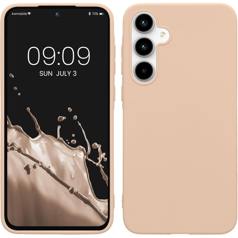 KW Samsung Galaxy A35 5G Λεπτή Θήκη Σιλικόνης TPU - Coconut Swirl