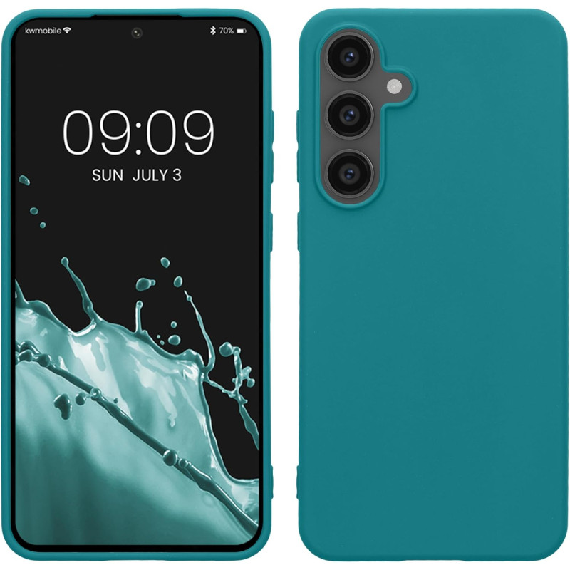 KW Samsung Galaxy S24 FE Λεπτή Θήκη Σιλικόνης TPU - Matte Petrol