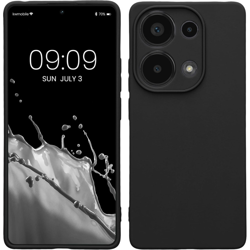 KW Xiaomi Redmi Note 13 Pro 4G Θήκη Σιλικόνης TPU - Matte Black