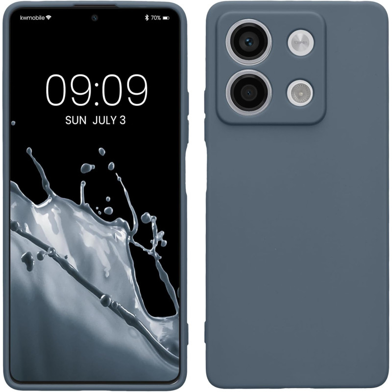 KW Xiaomi Redmi Note 13 5G Θήκη Σιλικόνης TPU - Dark Slate