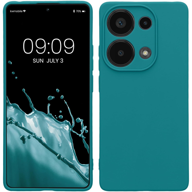 KW Xiaomi Redmi Note 13 Pro 4G Θήκη Σιλικόνης TPU - Matte Petrol