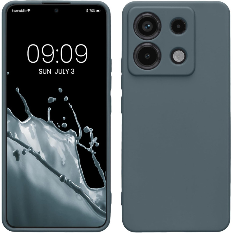 KW Xiaomi Redmi Note 13 Pro 5G / Poco X6 5G Θήκη Σιλικόνης TPU - Dark Slate