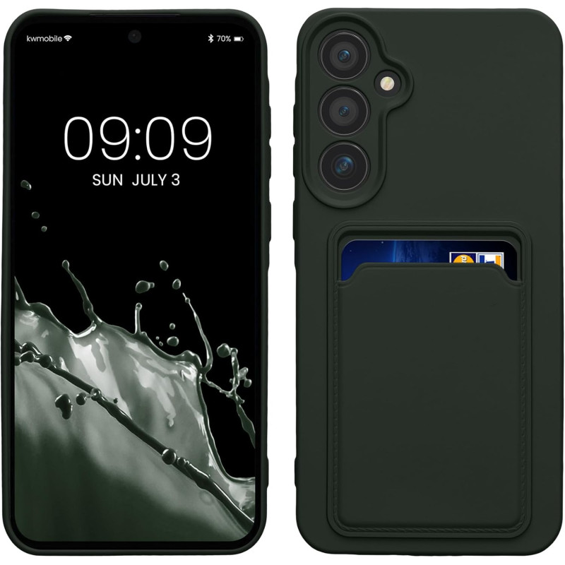 KW Samsung Galaxy A55 5G Θήκη Σιλικόνης TPU με Υποδοχή για Κάρτα - Dark Green KW Samsung Galaxy A55 5G Θήκη Σιλικόνης TPU με Υποδοχή για Κάρτα - Dark Green